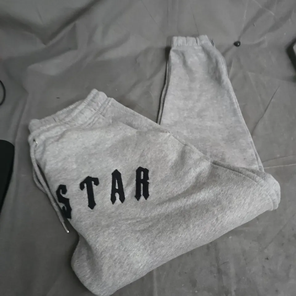 TRAPSTAR GREY CUFFED JOGGERS SIZE S