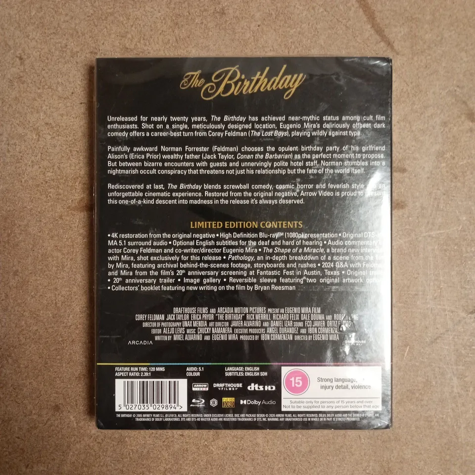 SEALED "THE BIRTHDAY" LIMITED EDITION BLU-RAY DISC DVD FILM