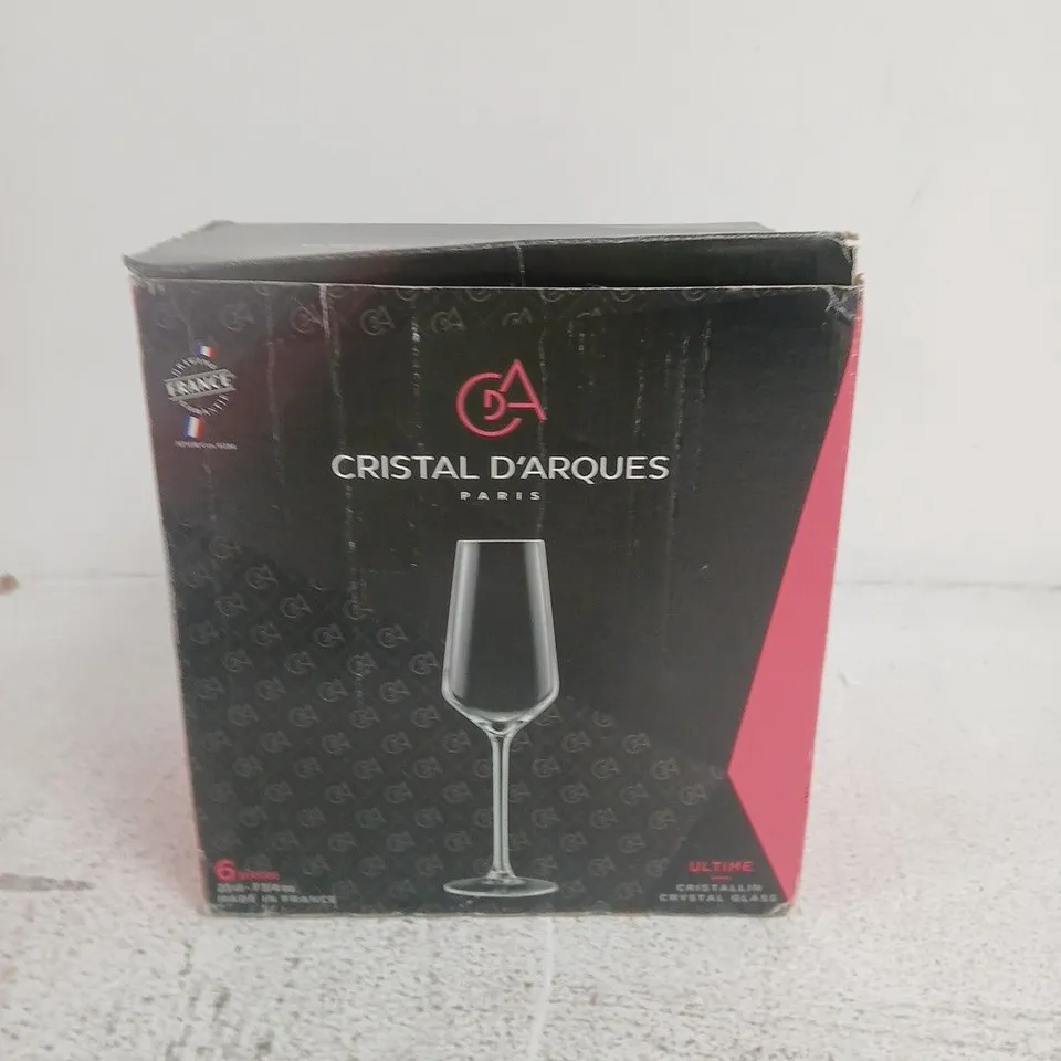 CRISTAL D'ARQUES PARIS ULTIMATE CRYSTAL GLASS – 6-PIECE SET, 23CL EACH