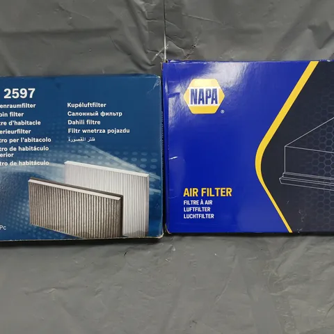 TWO ASSORTED VEHICLE PRODUCTS TO INCLUDE;  POLLEN FILTER AND AIR FILTER 