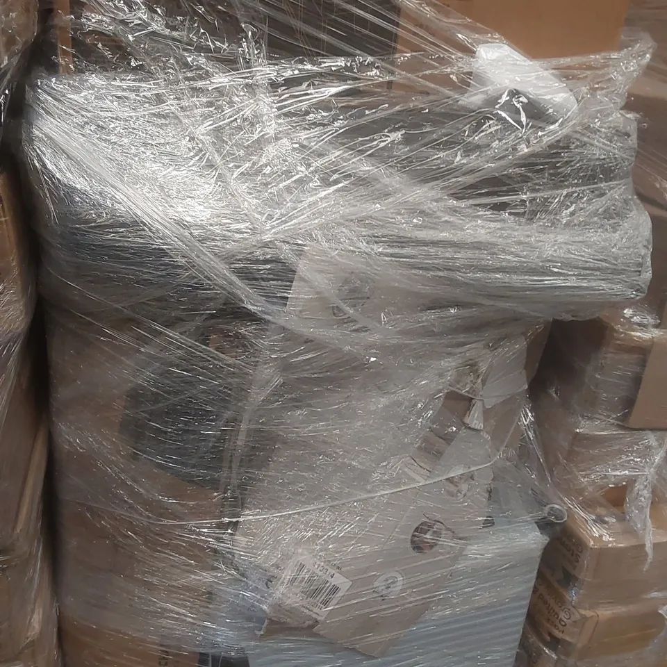PALLET OF ASSORTED E-COMMERCE GOODS AND PRODUCTS TO INCLUDE: SUITCASES, SOFT PLAYPEN, FANS ECT
