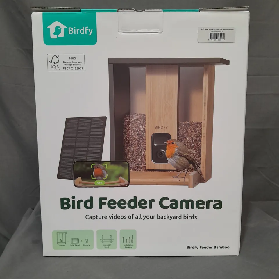 BRAND NEW BOXED BIRDFY BAMBOO BIRD FEEDER