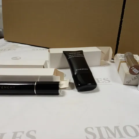 LOT OF APPROX 5 ASSORTED GIVENCHY BEAUTY PRODUCTS TO INCLUDED: FOUNDATION, TOFFEE SHINE LIPSTICK, GREEN MASCARA