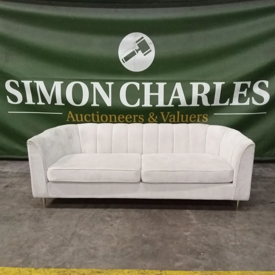 GUILD FABRIC 3 SEATER SOFA - IVORY RRP £699