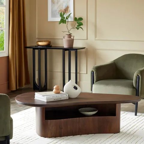 BOXED DANETTI BURLEIGH DARK MANGO WOOD COFFEE TABLE