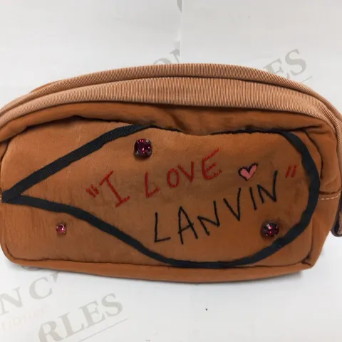 LANVIN 'I LOVE LANVIN' LARGE ALBER EMBROIDERY CASE