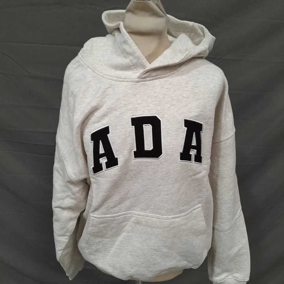 ADANOLA ADA OVERSIZED HOODIE IN LIGHT GREY - SMALL