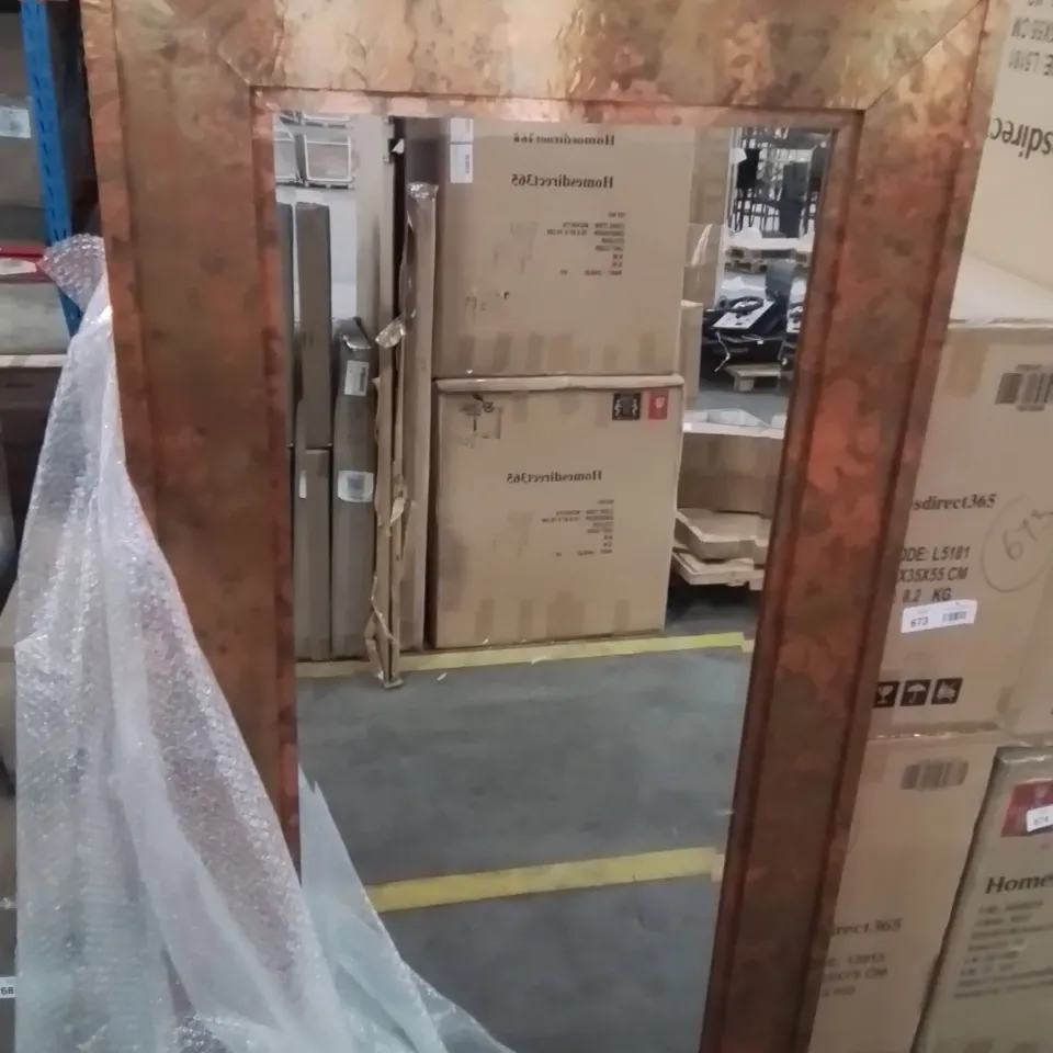 BRAND NEW HOMESDIRECT365 LARGE STYLISH COPPER MIRROR 