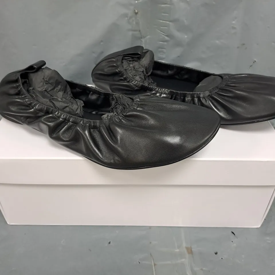BOXED PAIR OF & OTHER STORIES SLIP-ON SHOES IN BLACK SIZE EU 41