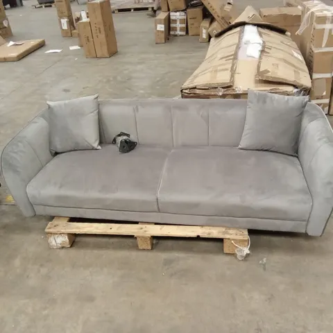 LOREN 3 SEATER SOFA, GREY CLASSIC VELVET 