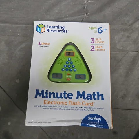 MINUTE MATH ELECTRONIC FLASH CARD – LEARNING RESOURCES