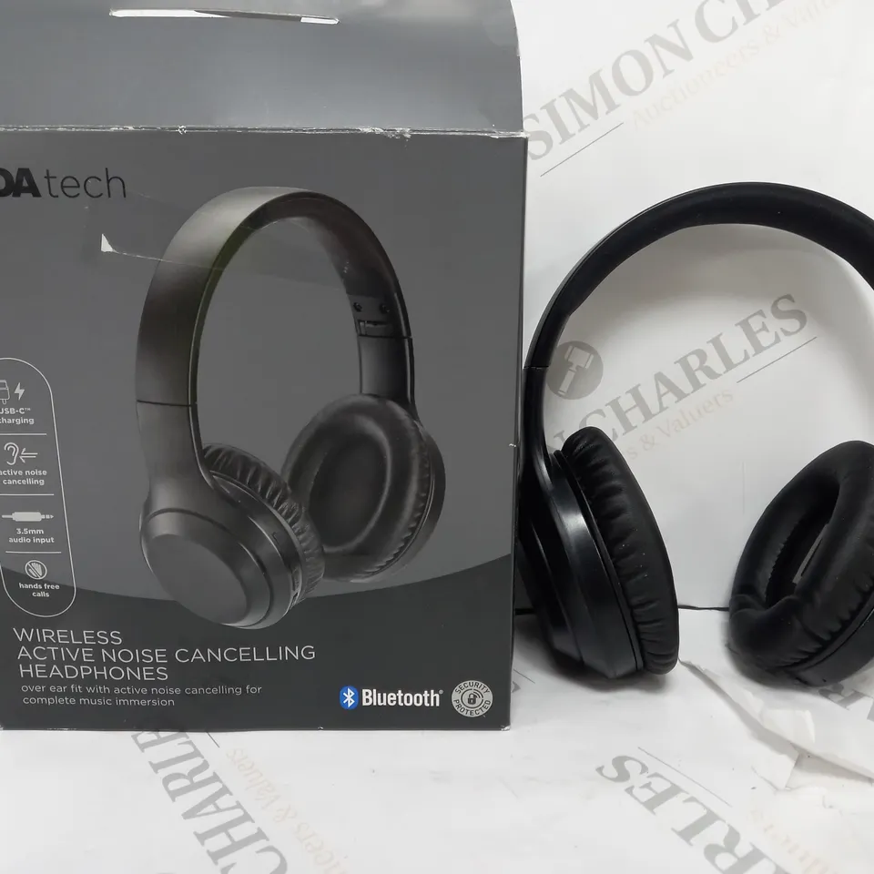 BOXED WIRELESS NOISE CANCELLING HEADPHONES - BLACK