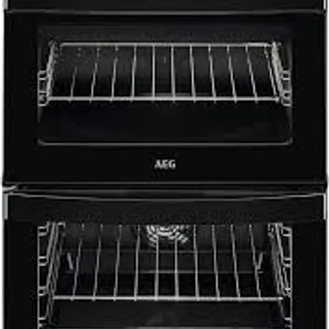 AEG ELECTRIC CERAMIC HOB DOUBLE OVEN COOKER 60cm BLACK Model CCB6740ACB