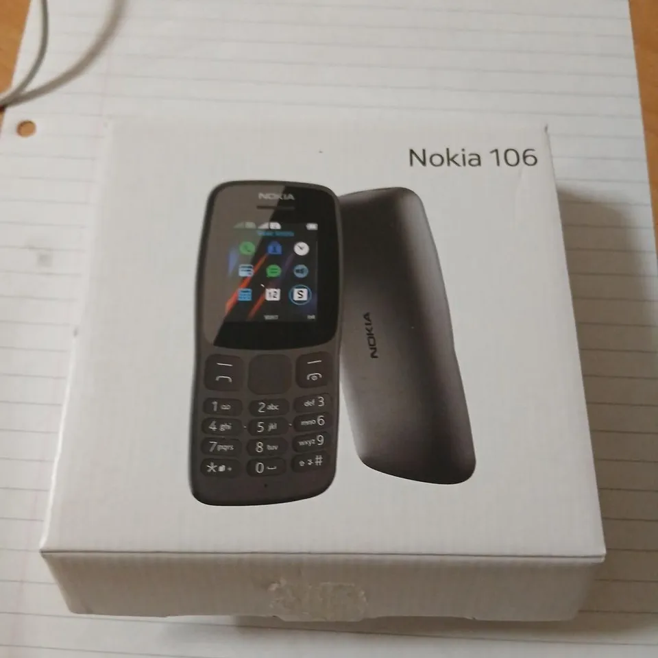 NOKIA 106 MOBILE PHONE – BOXED (BLACK)