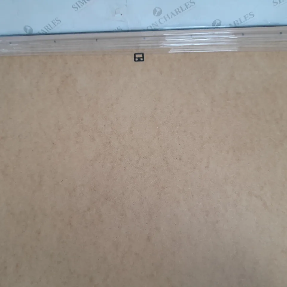 LARGE BLACK PICTURE FRAME ESTIMATED SIZE 90CM X 60CM