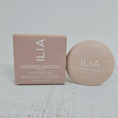 BOXED ILIA SUN SERUM MINERAL SUNSCREEN SPF50 (45ML)