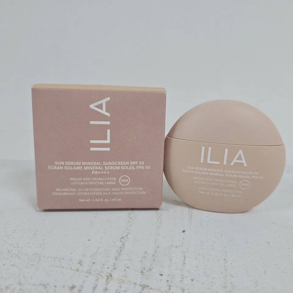 BOXED ILIA SUN SERUM MINERAL SUNSCREEN SPF50 (45ML)