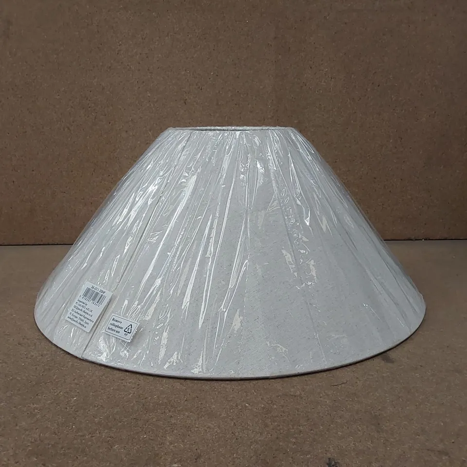 ABIRAD 28CM H LINEN BLEND EMPIRE LAMP SHADE (SCREW ON) IN BEIGE