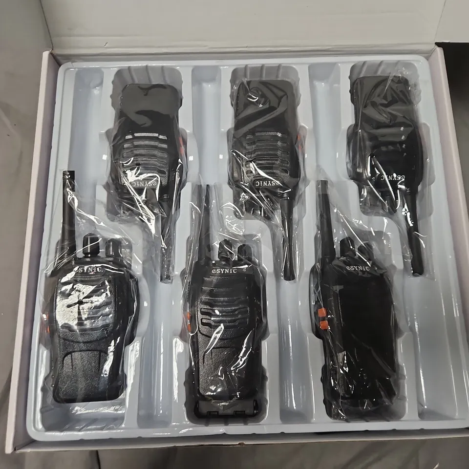 BOXED ESYNIC 888S PMR PORTABLE TWO-WAY RADIO SET (6 PACK)
