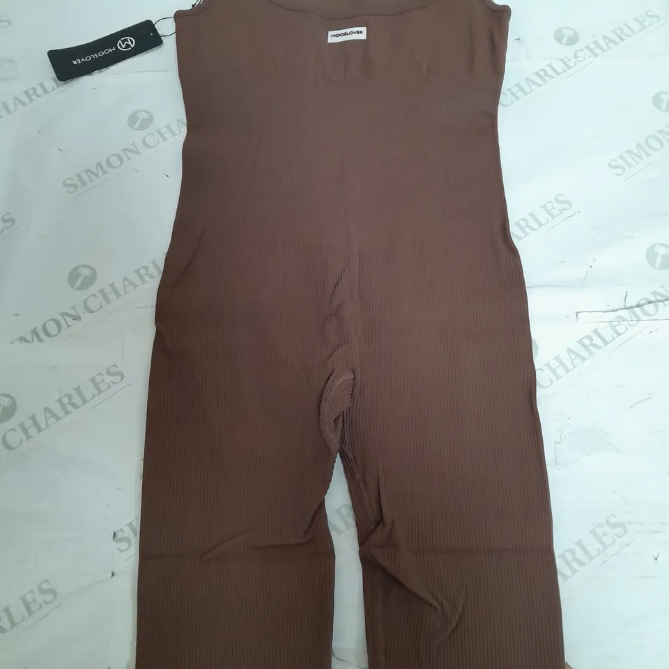 MOOSLOVER BROWN STRECH JUMPSUIT - S10