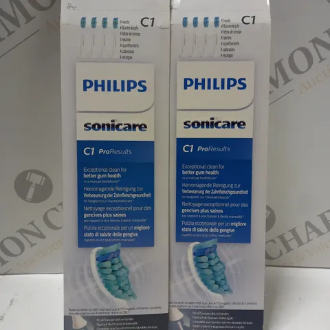 BOX OF 2 PHILIPS SONICARE PRORESULTS ELECTRIC TOOTHBRUSH HEAD PACKS