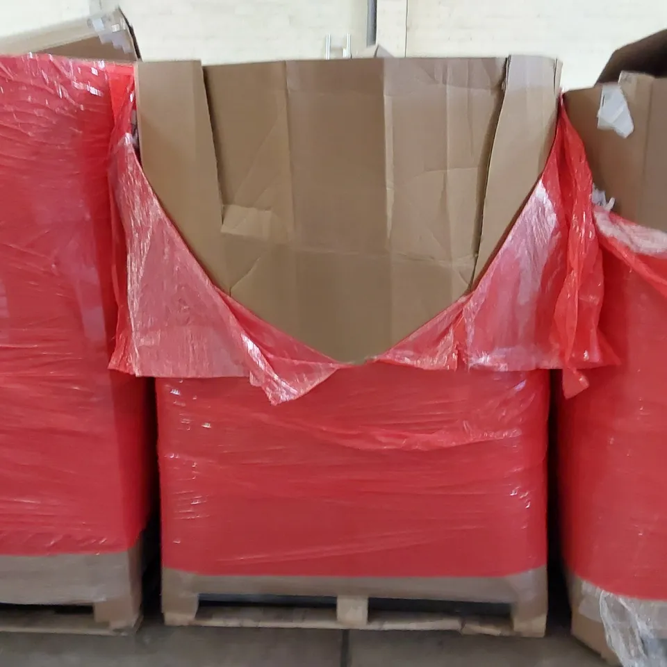 PALLET OF ASSORTED ITEMS INCLUDING: ULTRASONIC CLEANER, CANISTER VACUUM CLEANER, WATER DISTILLER, ELECTRIC BLANKET, TOILET SEAT