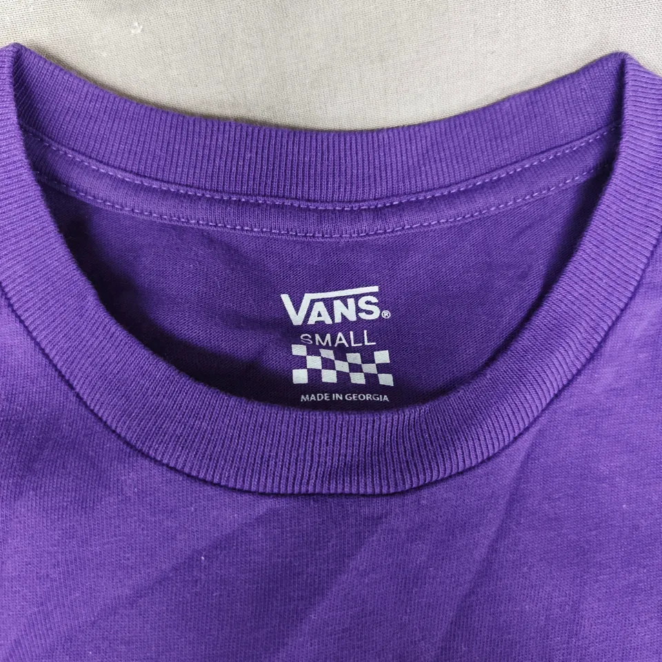 VANS PURPLE T-SHIRT – SMALL