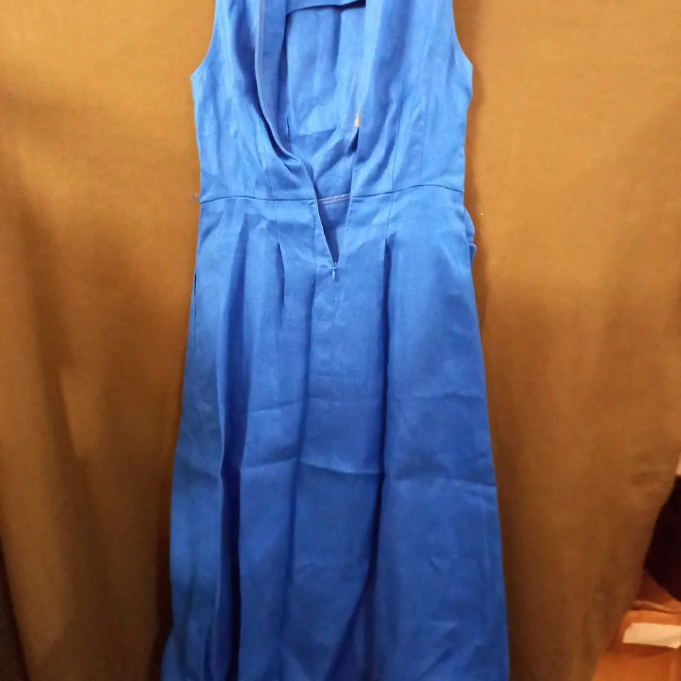 HOBBS LONDON JAIDA DRESS IN IMPERIAL BLUE - UK 6