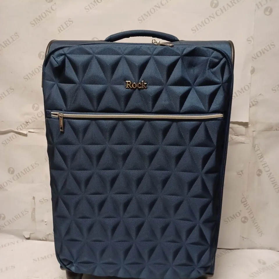 JEWEL 4 WHEEL SOFT MEDIUM SUITCASE - BLUE RRP £84.99