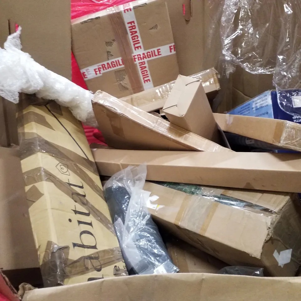 PALLET OF ASSORTED PRODUCTS INCLUDING LED CEILING LAMP, TRUNKI KIDS SUITCASE, 24W LED DESK LAMP, TOILET SEAT, SPRINKLER