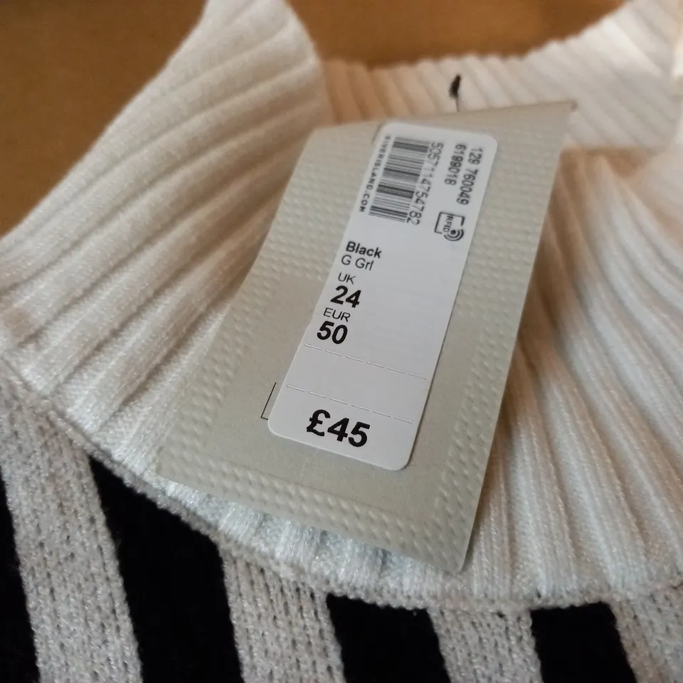 RIVER ISLAND STRIPED JUMPER - UK 24