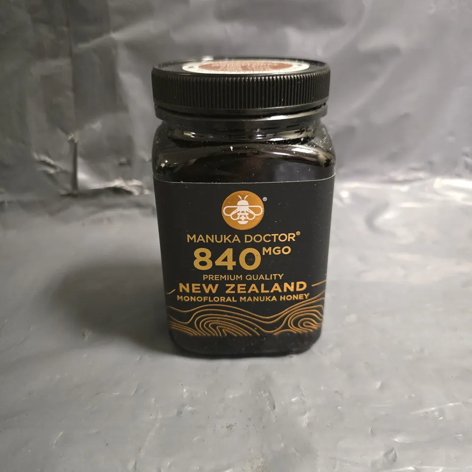 MANUKA DOCTOR 840 MGO NEW ZEALAND MONOFLORAL MANUKA HONEY 500G
