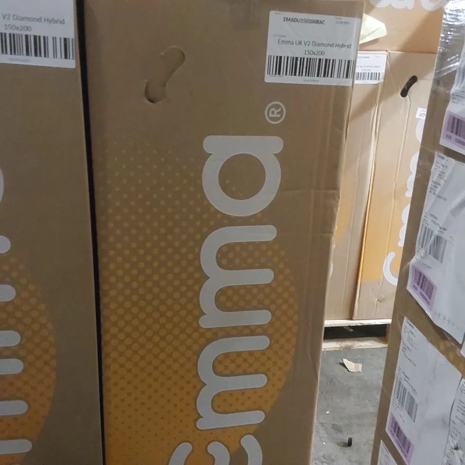 BRAND NEW BOXED EMMA UK V2 DIAMOND HYBRID 150 x 200CM KING SIZE MATTRESS