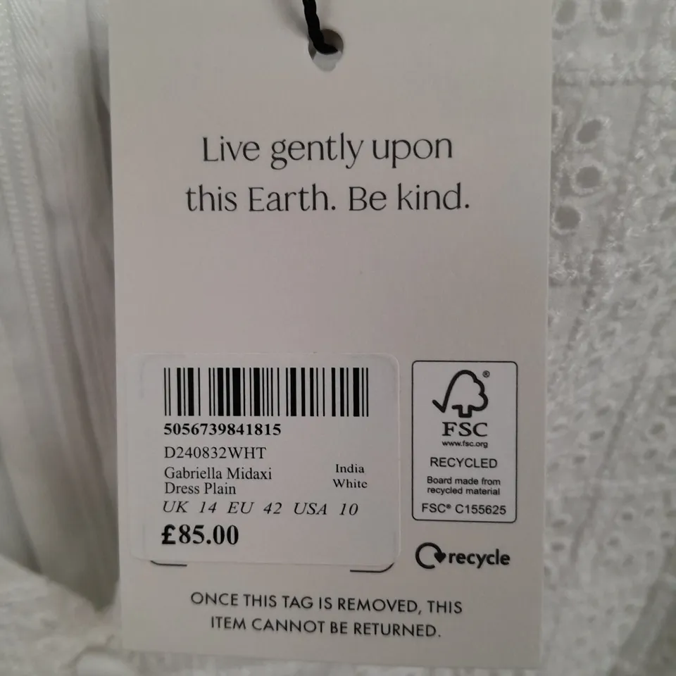 NOBODYS CHILD GABRIELLE MIDAXI DRESS PLAIN - UK 14