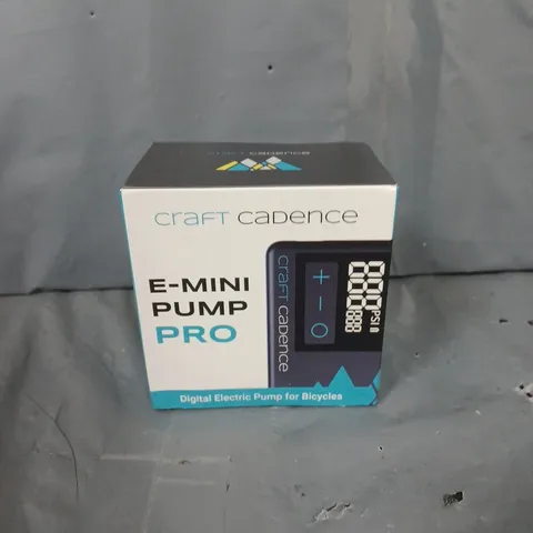 BOXED AND SEALED CRAFT CADENCE E-MINI PUMP PRO