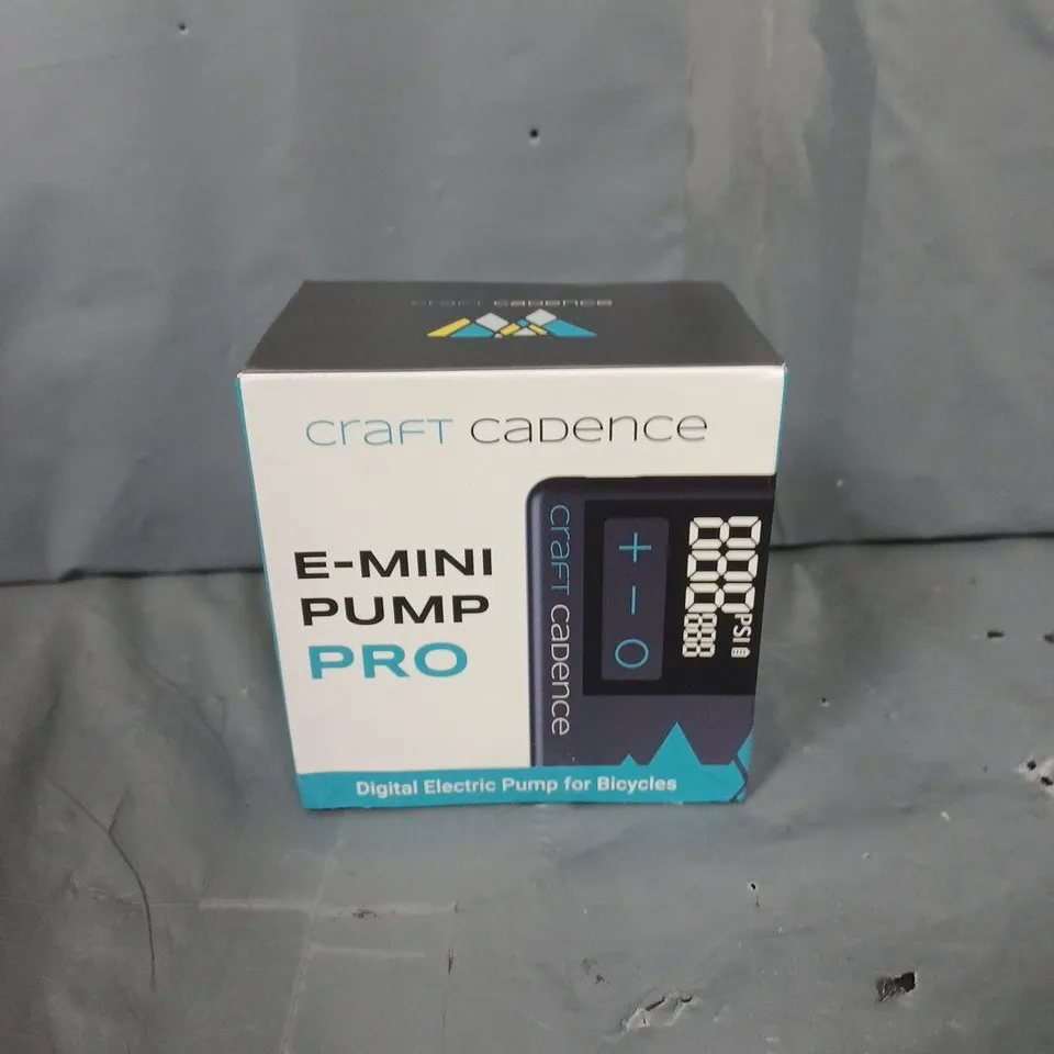 BOXED AND SEALED CRAFT CADENCE E-MINI PUMP PRO