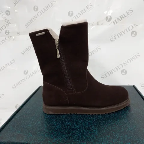 EMU AUSTRAILIA GRAVELLY ESPRESSO BOOTS - SIZE 5