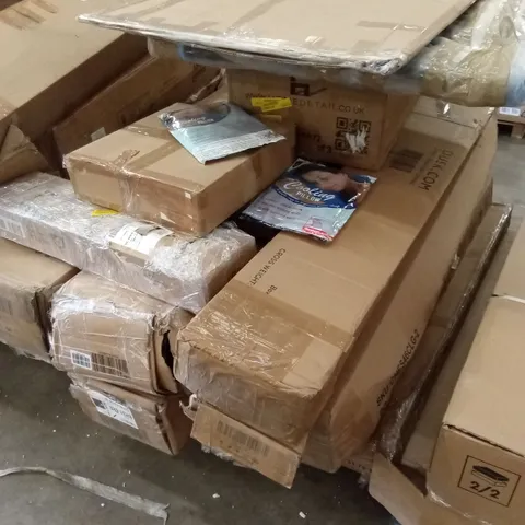 PALLET OF ASSORTED INCOMPLETE FURNITURE PARTS AND PIECES