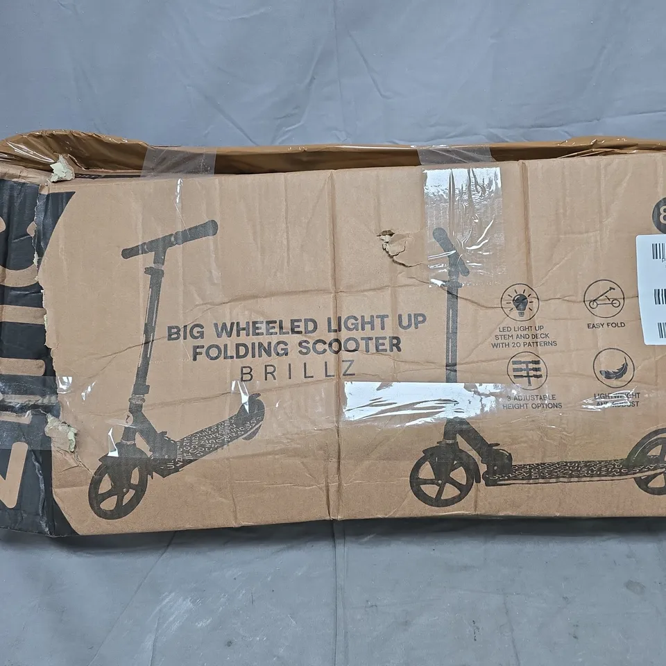 ZINC BIG WHEELED FOLDING BRILLZ SCOOTER - COLLECTION ONLY