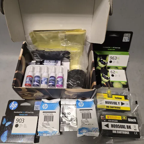 APPROX 20 ASSORTED PINTER INK CARTTRIDGES TO INCLUDE HP, CANON,, G&G, ETC 