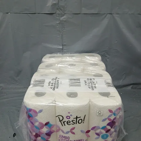 4 PACKS OF 3 JUMBO KITCHEN TOWELS BY PRESTO!