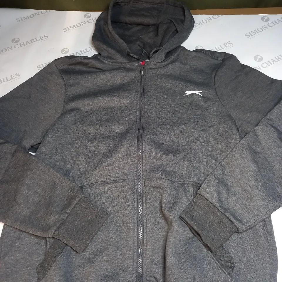 MENS SLAZENGER FLEECED ZIPPED HOODIE SIZE M