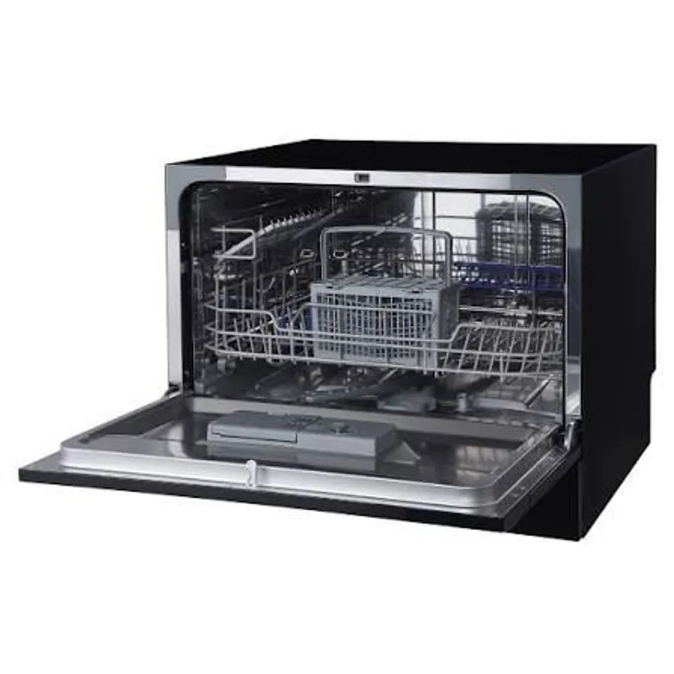BOXED RUSSELL HOBBS RH6TTDW0D1B TABLE TOP DISHWASHER - BLACK