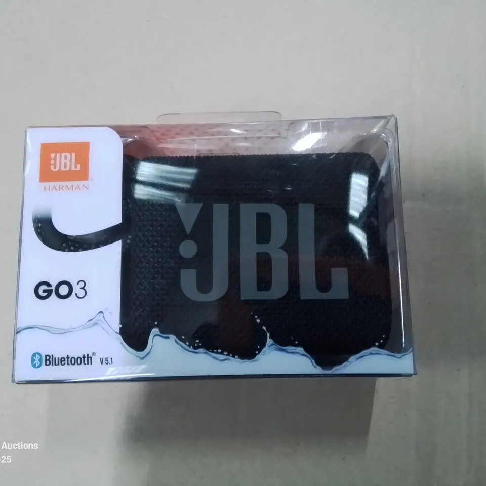 BOXED JBL GO3 PORTABLE BLUETOOTH SPEAKER 