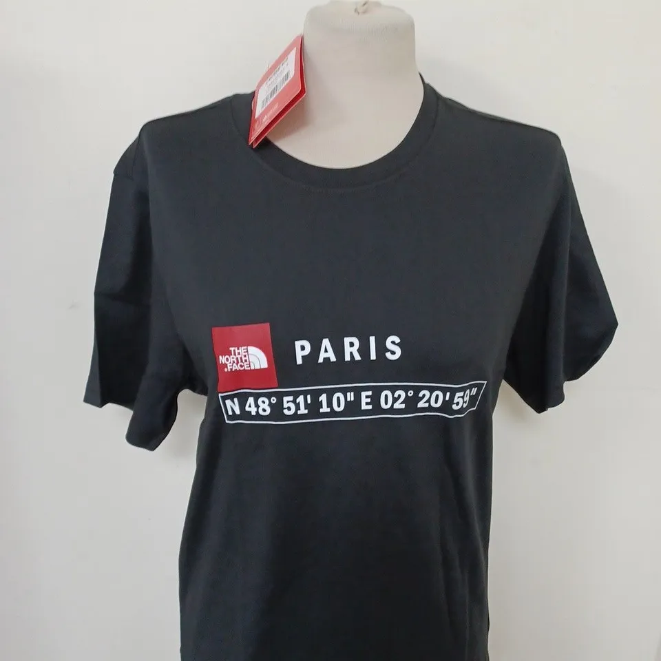 THE NORTH FACE PARIS T-SHIRT IN BLACK SIZE S