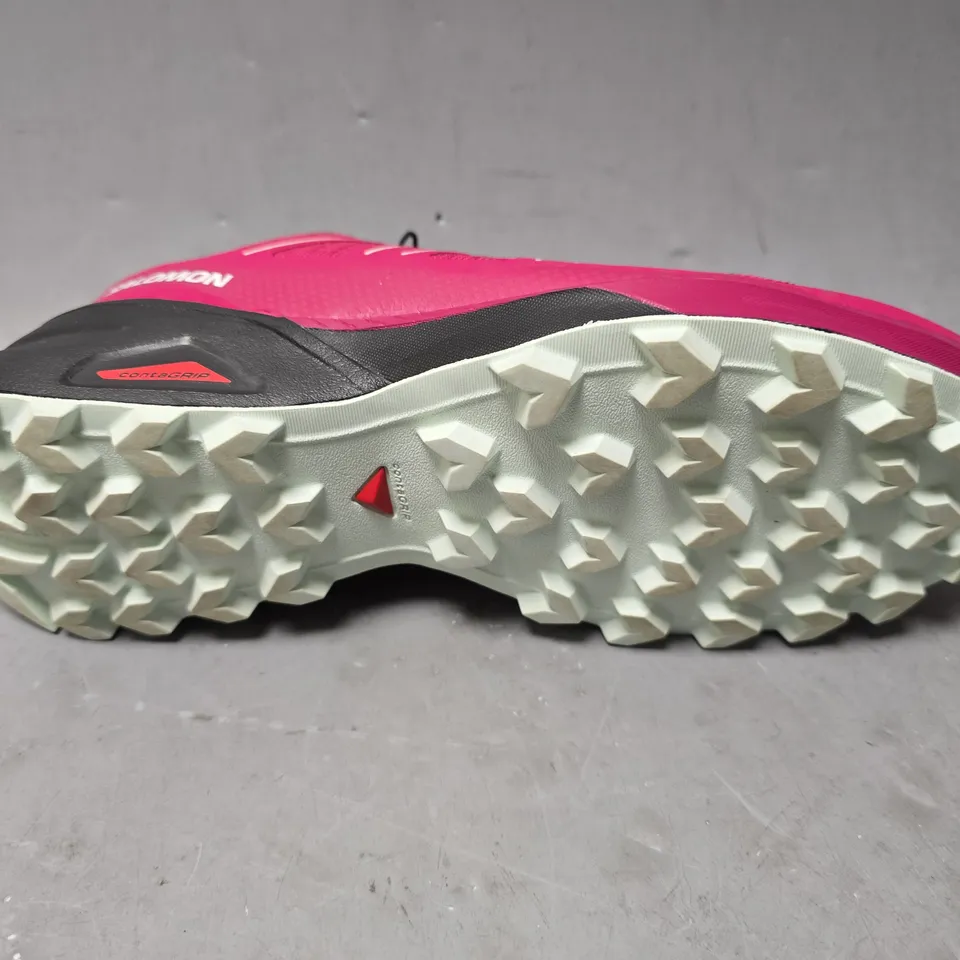 SALOMAN CONTAGRIP PINK TRAINERS - UK 5