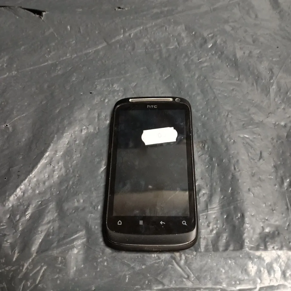 HTC SMARTPHONE – BLACK, ORANGE BRANDING ON BACK 