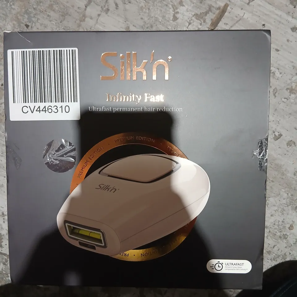 SILK'N INFINITY FAST ULTRAFAST PERMANENT HAIR REDUCTION DEVICE – PREMIUM EDITION (BOXED)