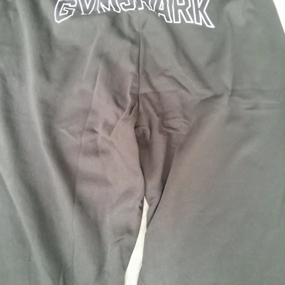 GYM SHARK STRENGTH DEPARTMENT GRAPHIC JOGGERS IN BLACK SIZE MEDIUM