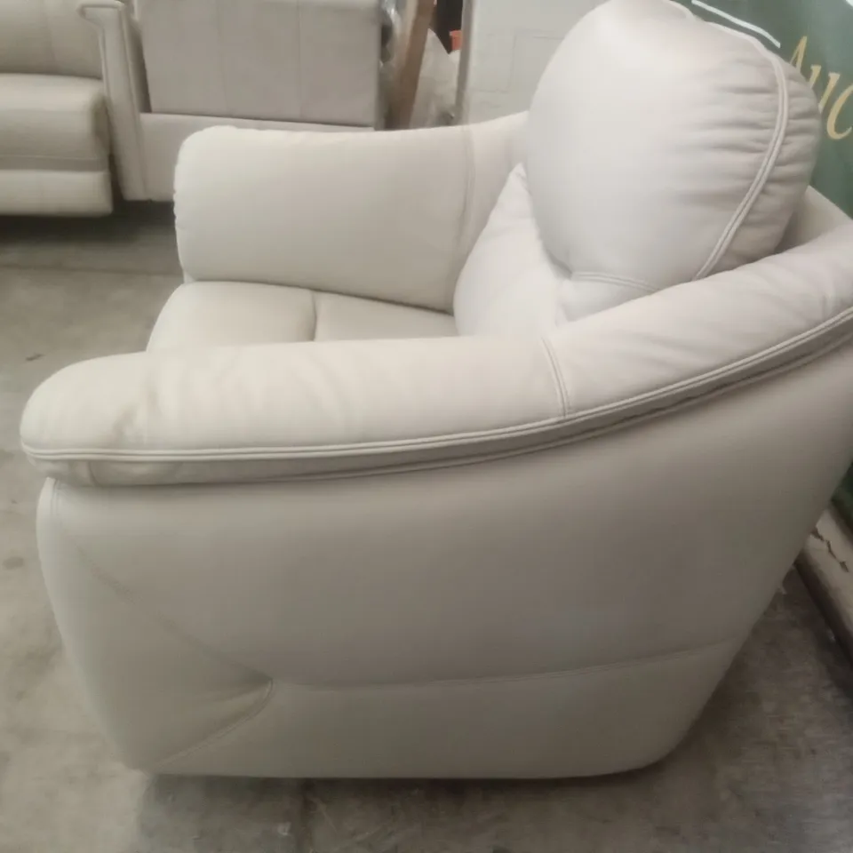 DESIGNER G PLAN MADE JACKSON CHAIR - OXFORD PUTTY LEATHER 